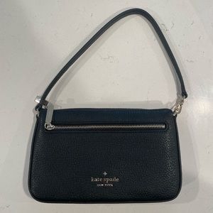 Kate Spade Leila Pebble Leather Convertible Wristlet Black